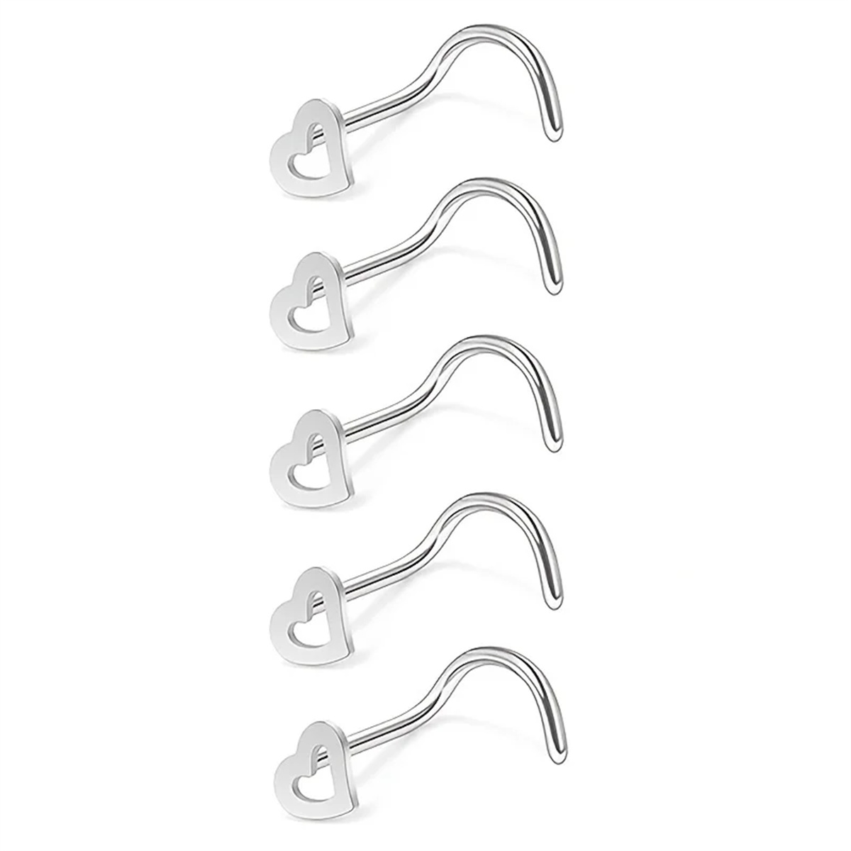 إيفيسبول 5 قطع من حلقات الأنف  - مراجعة Body Jewelry Types وسعره