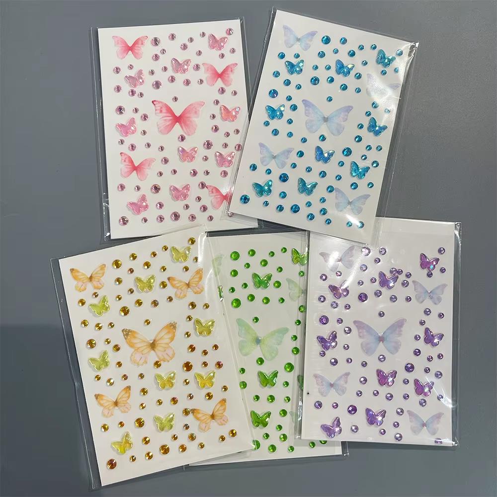 1 ورقة العيون الوجه ماكياج الف - مراجعة Body Jewelry Stickers وسعره