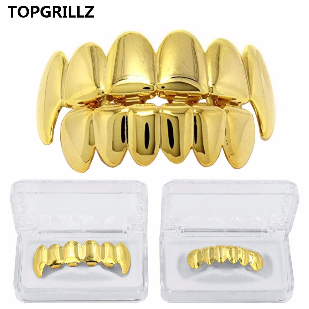 TOPGRILLZ جديد صالح لون الذهب  - مراجعة Body Jewelry Lot وسعره