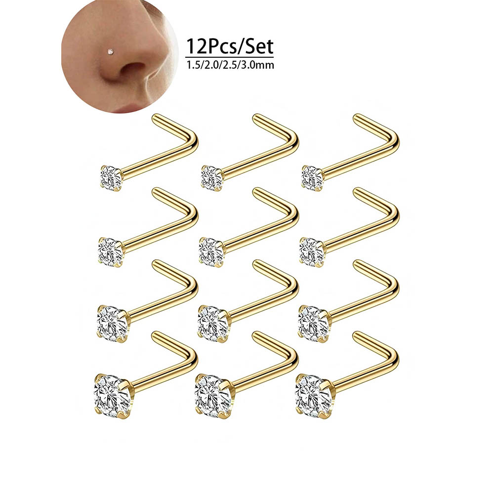 12 قطعة مجموعة كاملة 316L هيبو - مراجعة Body Jewelry Lot وسعره