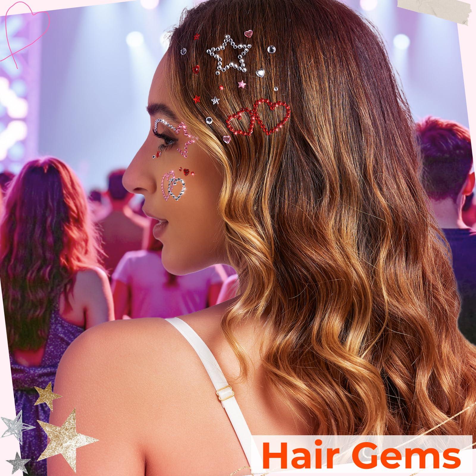 أحجار الوجه اللامعة، أحجار الو - مراجعة Body Jewelry Stickers وسعره