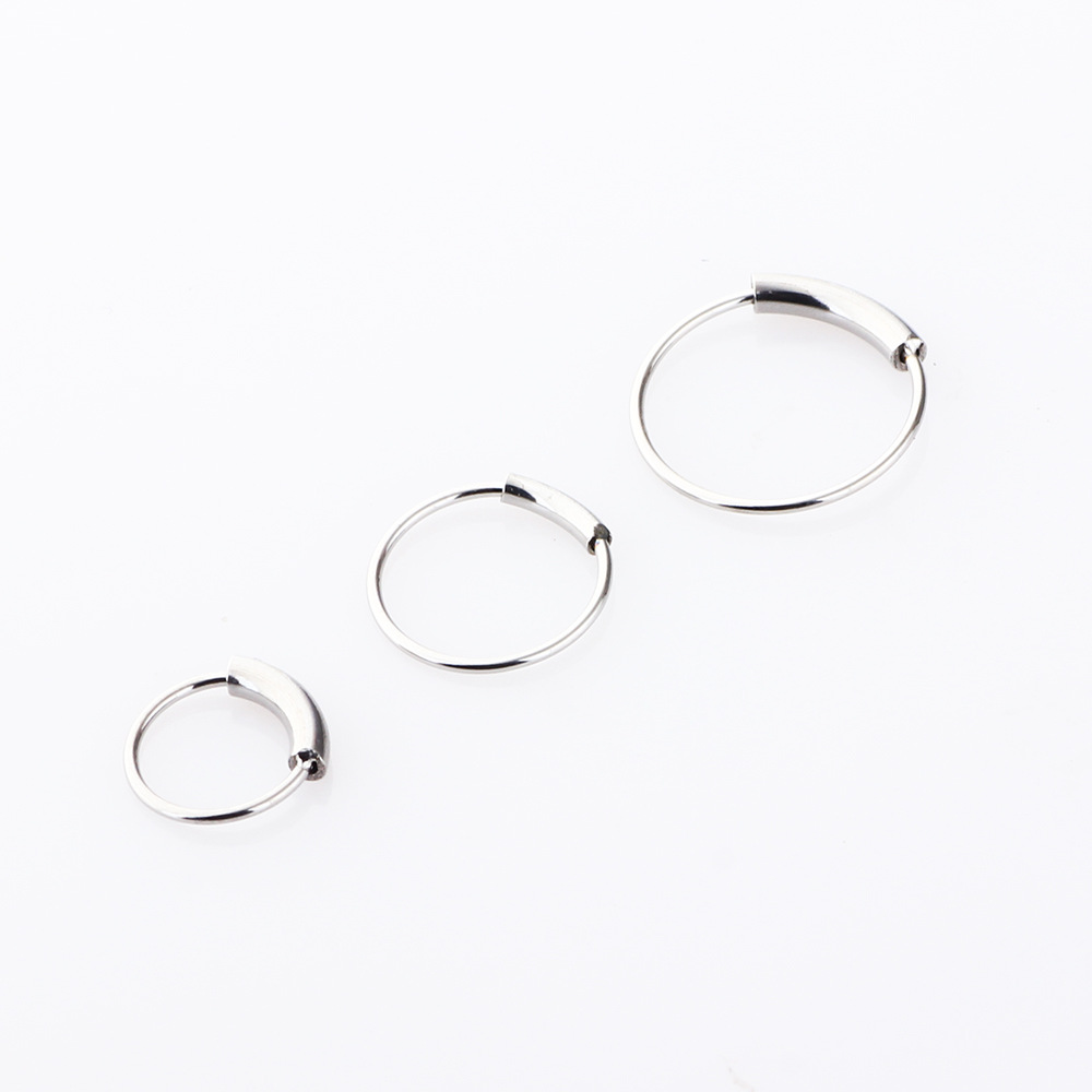 3 قطع/مجموعة حلقات مستمرة بدون - مراجعة Body Jewelry And Earrings وسعره