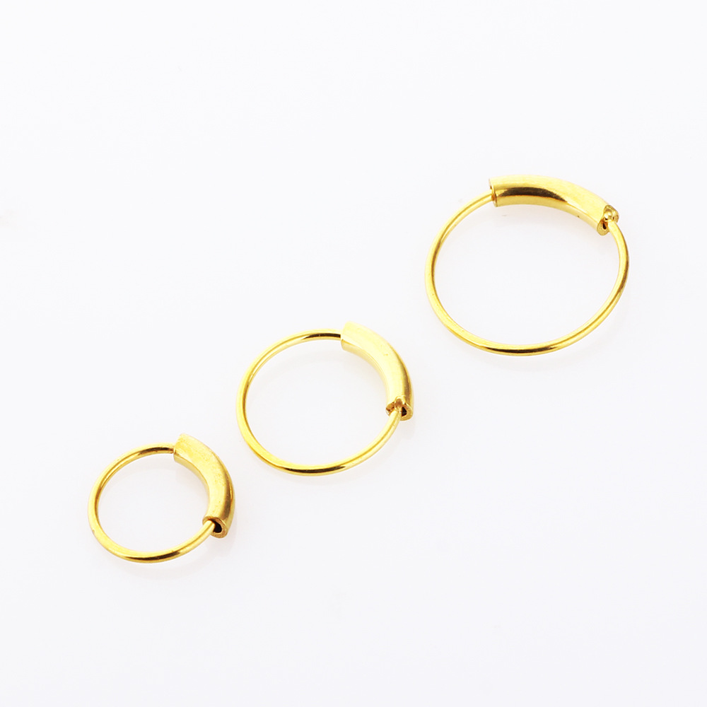 3 قطع/مجموعة حلقات مستمرة بدون - مراجعة Body Jewelry And Earrings وسعره
