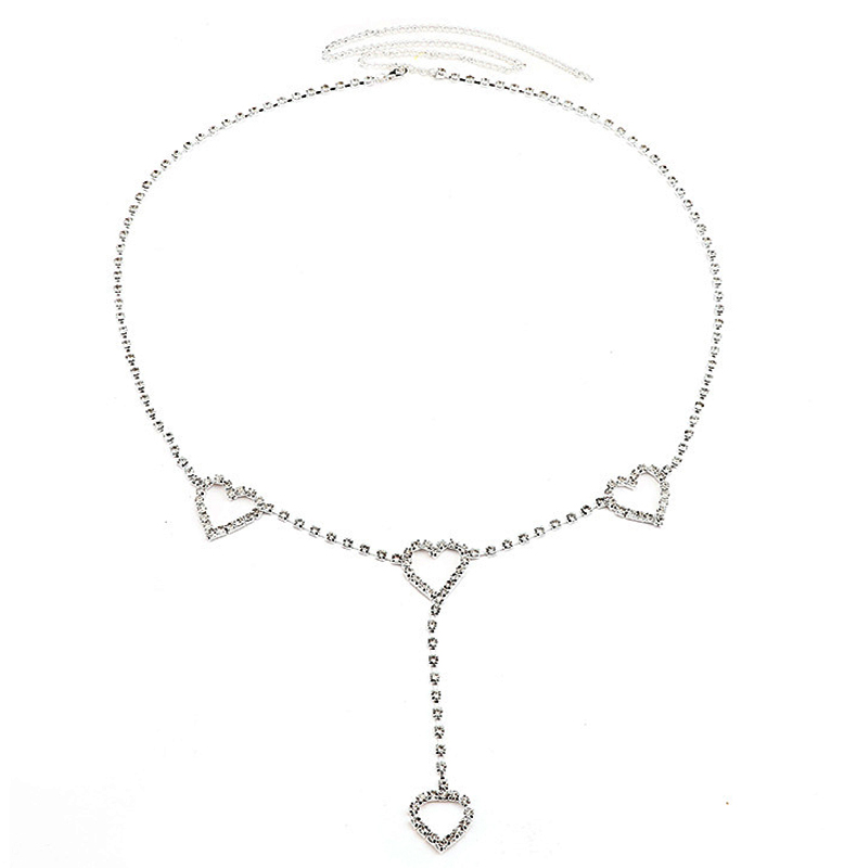 سلسلة خصر على شكل قلب من الكري - مراجعة Body Jewelry Y2K وسعره